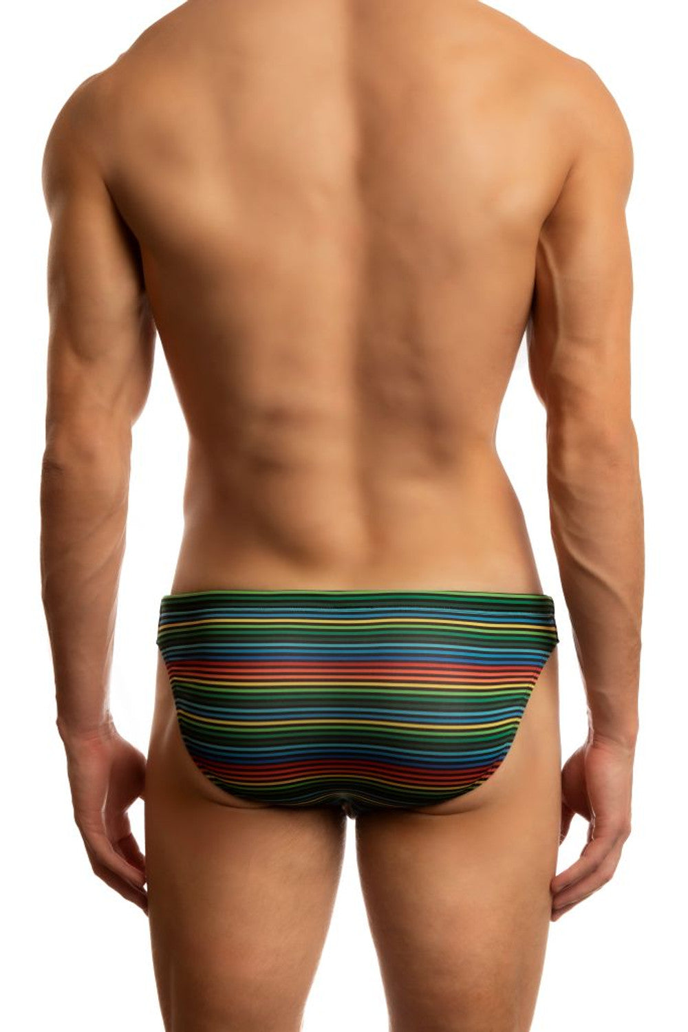 Jack Adams World Pride Swim Brief - LGBTQ+ Rainbow Swimwear for Men, Comfortable & Stylish Swim Trunks for Pool, Beach, and Pride Events