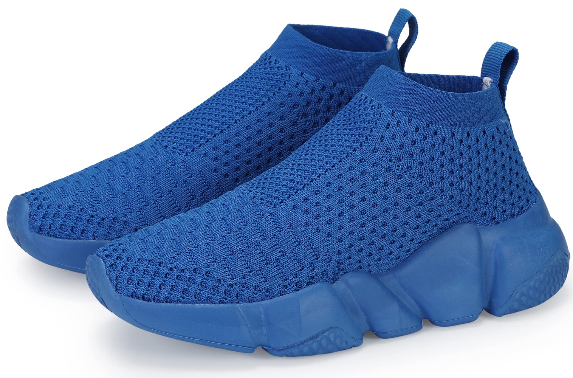 Santiro Boys and Girls Breathable Knit Slip-On Socks Shoes - Comfortable Lightweight Casual Sneakers for Kids Playground, School & Daily Wear