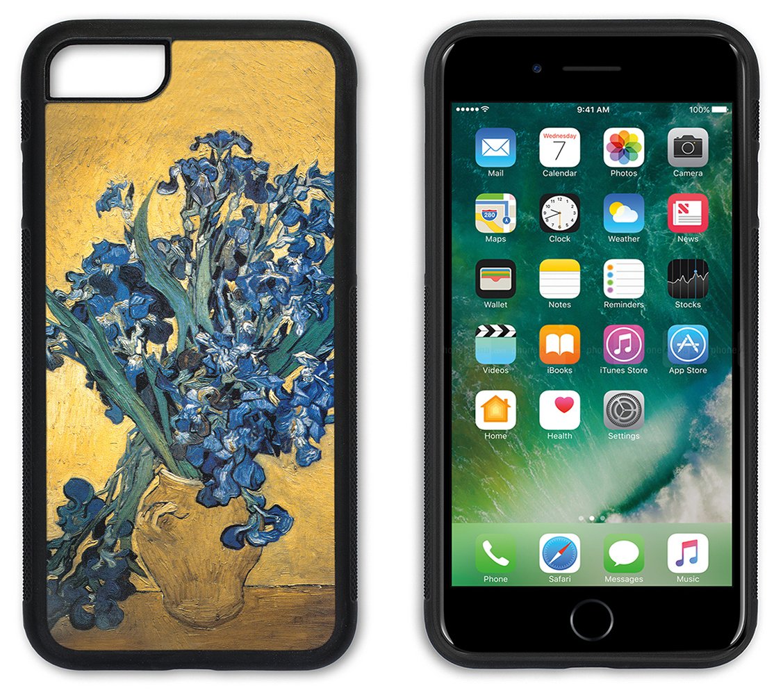 Slim Fit iPhone 6/6S Case - Floral Iris Design Durable Protective Phone Cover for Apple iPhone 6 & 6S - Perfect for Everyday Use, Work & Travel Protection