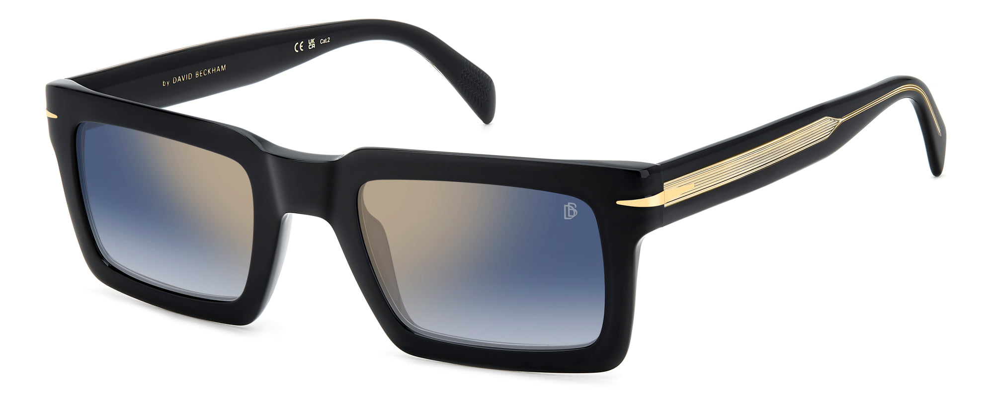 David Beckham DB7126/S Men's Sunglasses - Polarized UV Protection Aviator Style for Driving, Outdoor Sports & Fashion