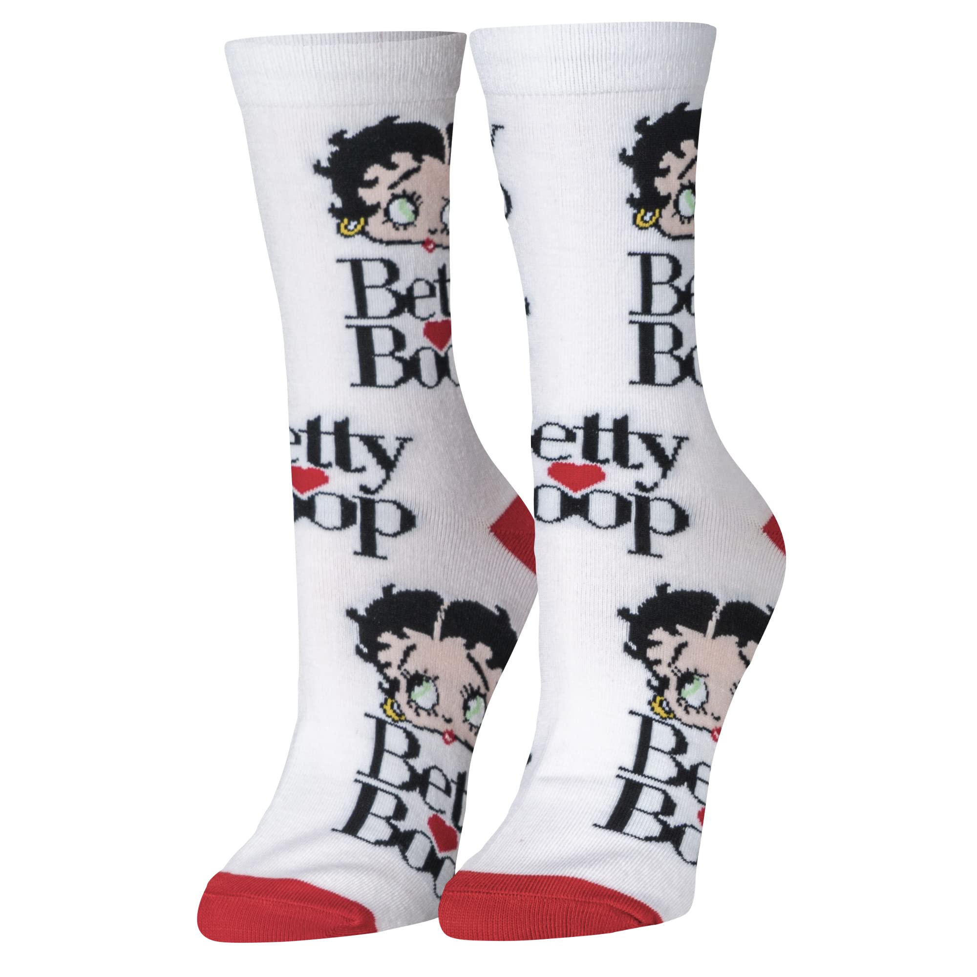 Betty Boop Novelty Crew Socks for Women - Fun Printed Crazy Socks - Perfect for Cosplay, Gifts & Everyday Fashion