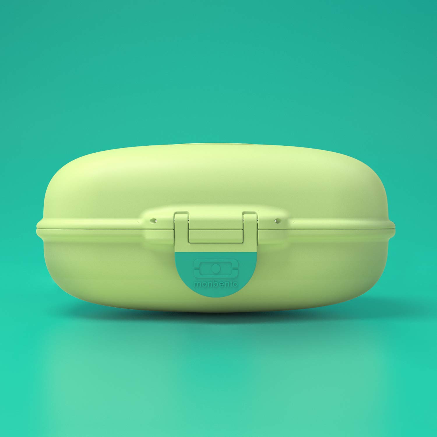 Monbento MB Gram Apple Snack Box - BPA Free, Food Grade Safe Lunch Container for Kids & Adults - Perfect for School, Work, Picnics & Travel - Green