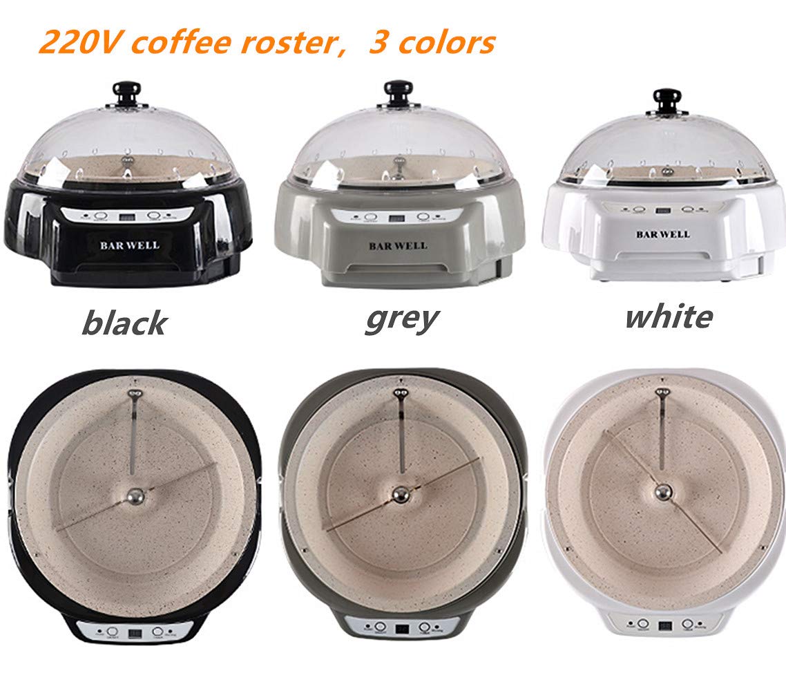 Premium Smart Electric Coffee Roaster & Grinder Machine - 220V Home Use for Coffee Beans, Peanuts, Dried Fruits & Seeds - Perfect for Coffee Shops, Home Brewing & Gourmet Snack Preparation (Black)