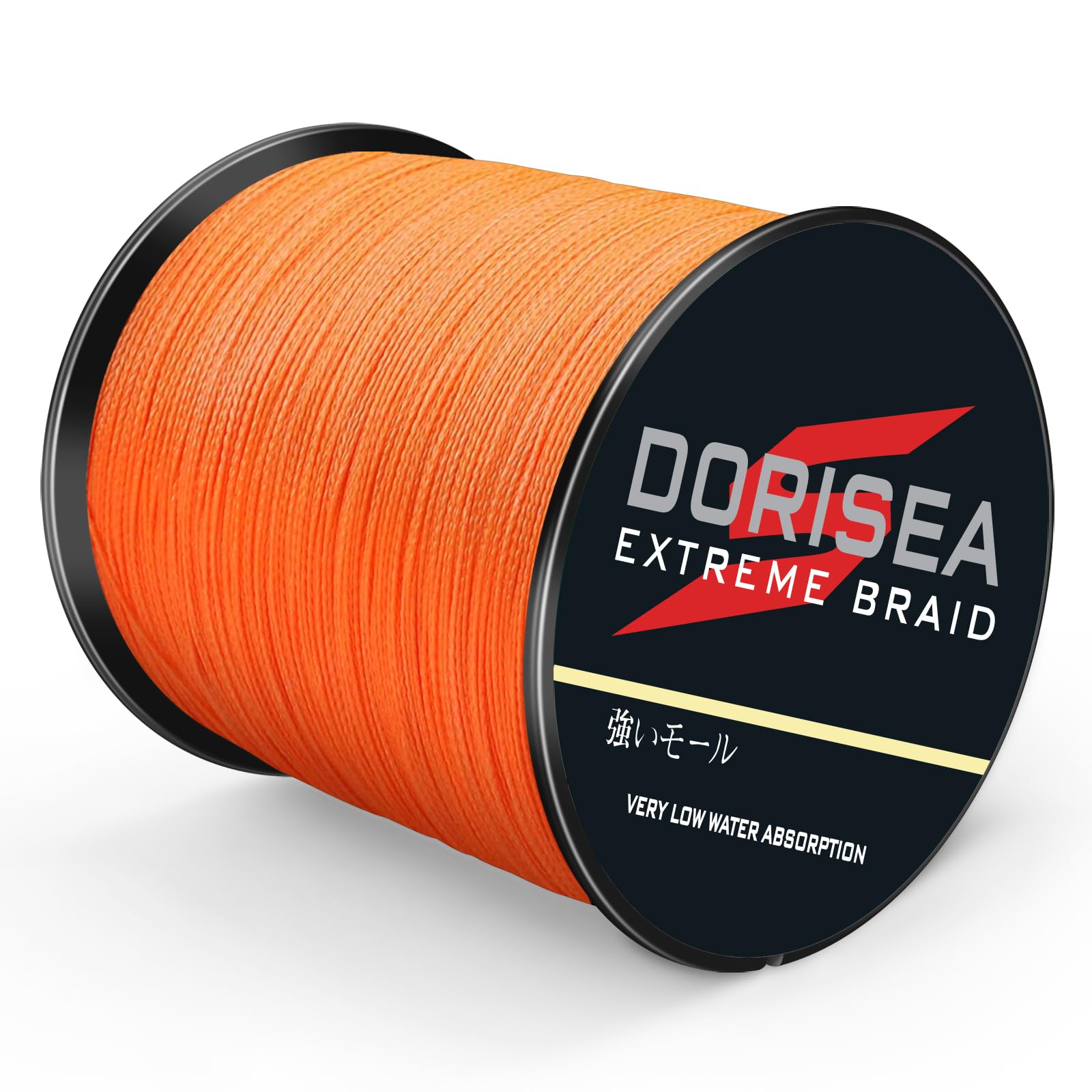 Extreme Braid 100% PE Orange Braided Fishing Line 109-2187 Yards 6-550LB Test - Super Strong Saltwater & Freshwater Fishing Line for Bass, Trout, Salmon - Ideal for Casting, Trolling & Deep Sea Fishing