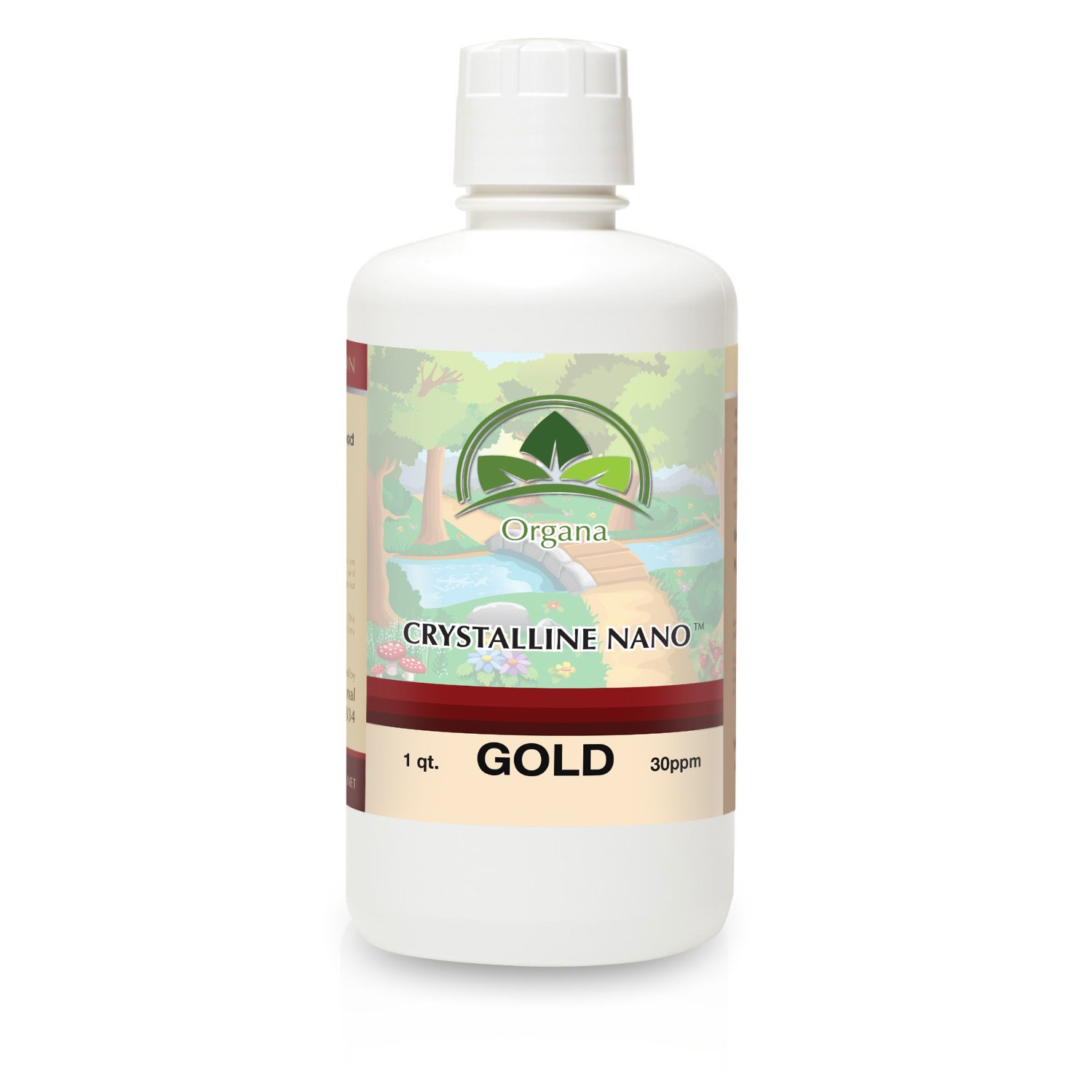 Organa Pure Crystalline Liquid Gold Supplement - 30 PPM Colloidal Minerals for Immune Support & Energy Boost - Perfect for Daily Wellness & Detox