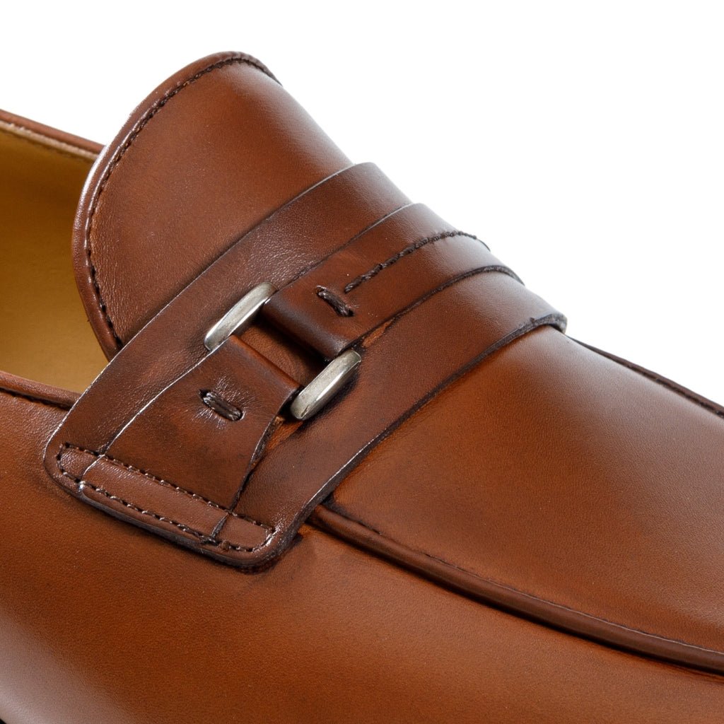 Premium HENRY SARTORIAL Genuine Calf Leather Moccasin Shoes for Men - Soft Brown Handcrafted Loafers | Perfect for Business Casual, Office Wear & Comfortable Daily Walking