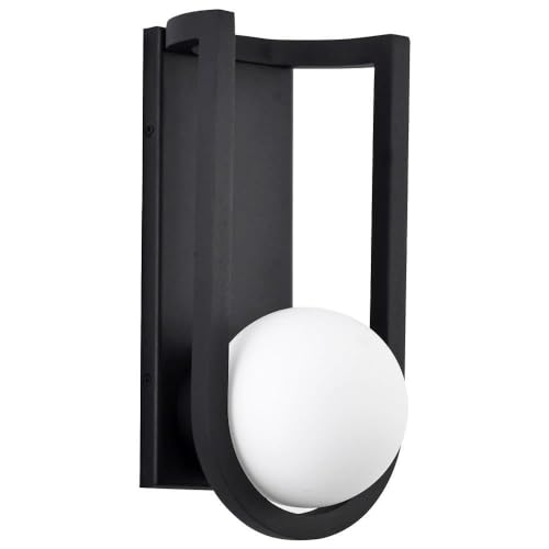Nuvo Lighting 45923667138 Black LED Wall Lantern - Outdoor Porch Light, Patio Lighting, Garden & Entryway Illumination