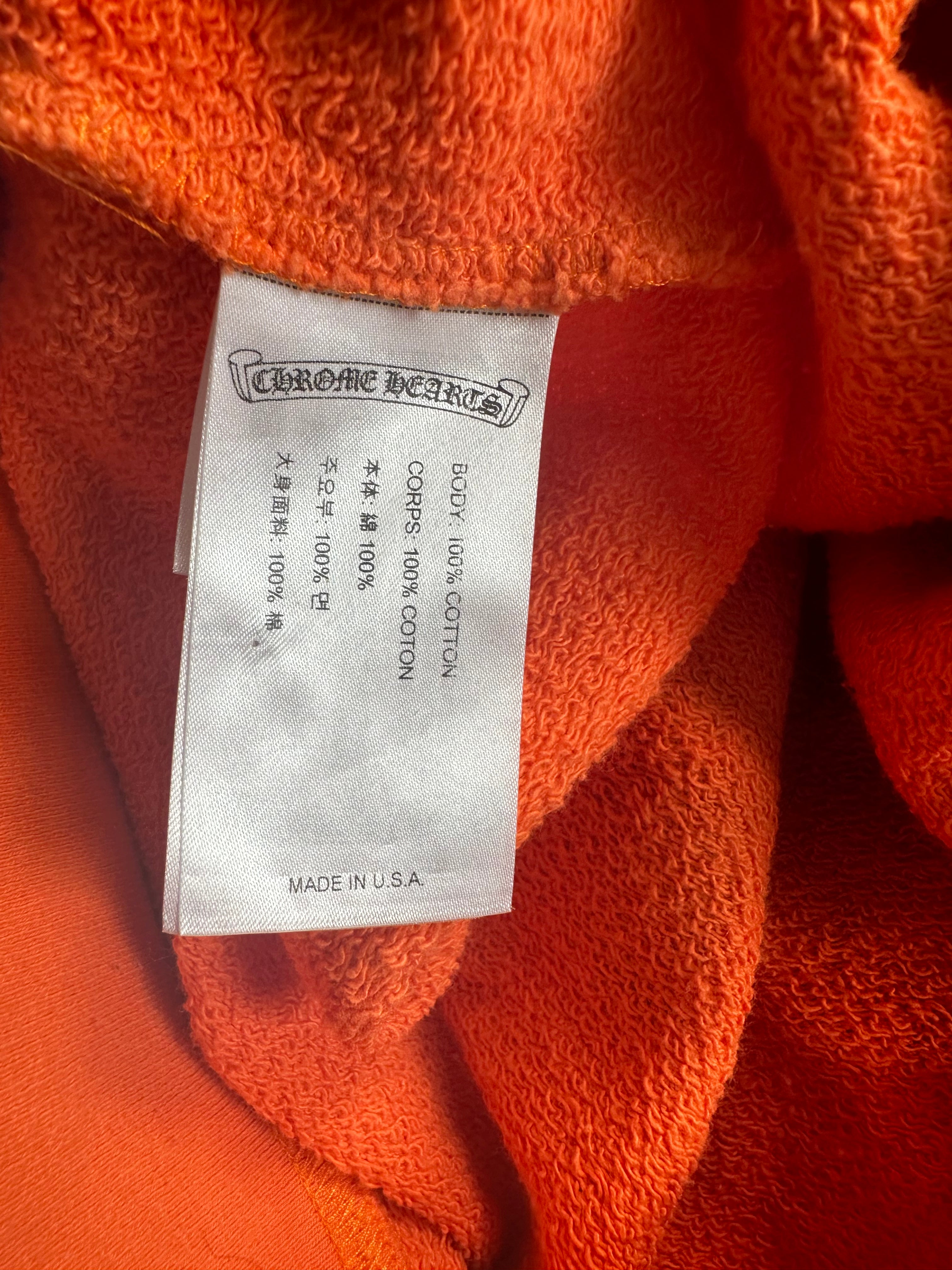 Chrome Hearts Orange & Black Dagger Logo Hoodie - Stylish Streetwear for Men & Women | Perfect for Casual Outfits, Urban Fashion & Hip-Hop Style