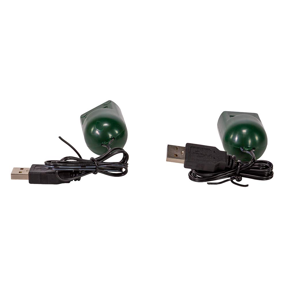 Kurt S. Adler USB 2 Pack Twirl-Its with DC Motor - Decorative Spinning Ornaments for Christmas Trees, Parties, and Home Decor