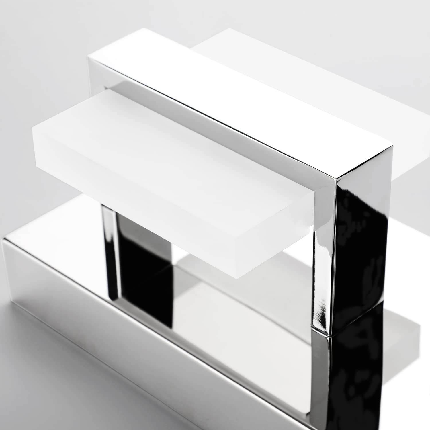SOLFART 6-Light Chrome Modern LED Bathroom Vanity Light Fixture - 41 Inch Warm White Non-Dimmable Mirror Lighting for Bathroom, Powder Room & Dressing Area