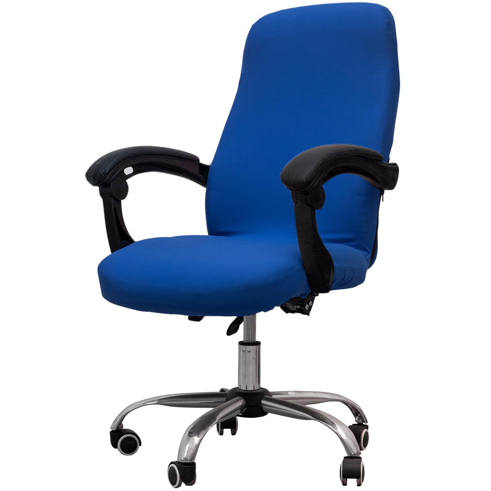 Melaluxe Office Chair Cover - Universal Stretch Desk Chair Cover, Computer Chair Slipcovers (Size L, Royal Blue) - Perfect for Home Office, Gaming Chair & Conference Room Seating Protection