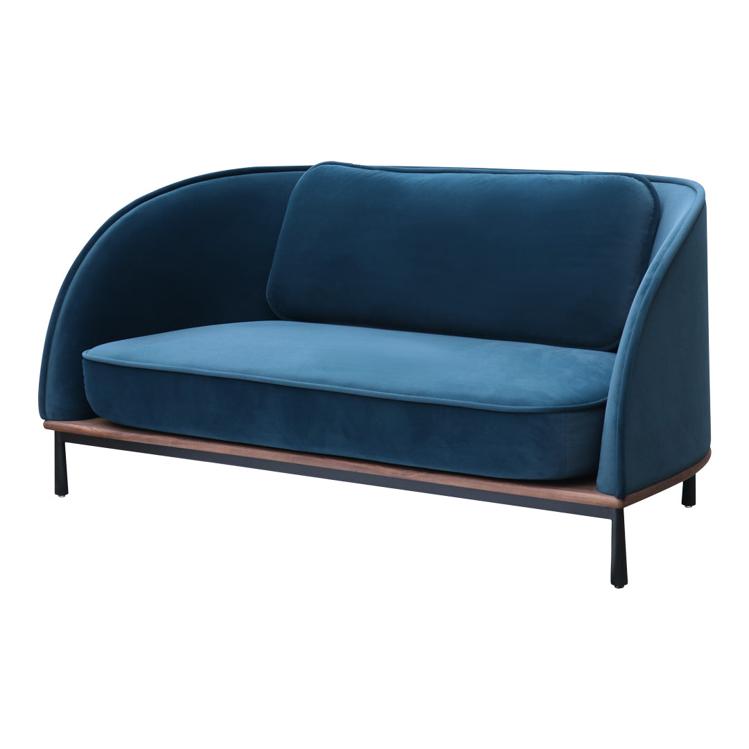 Modern Arc Sofa Loveseat - Contemporary 2-Seater Couch with Sturdy Metal Frame for Living Room, Lounge & Small Spaces - Perfect for Apartments, Dorms & Cozy Home Decor