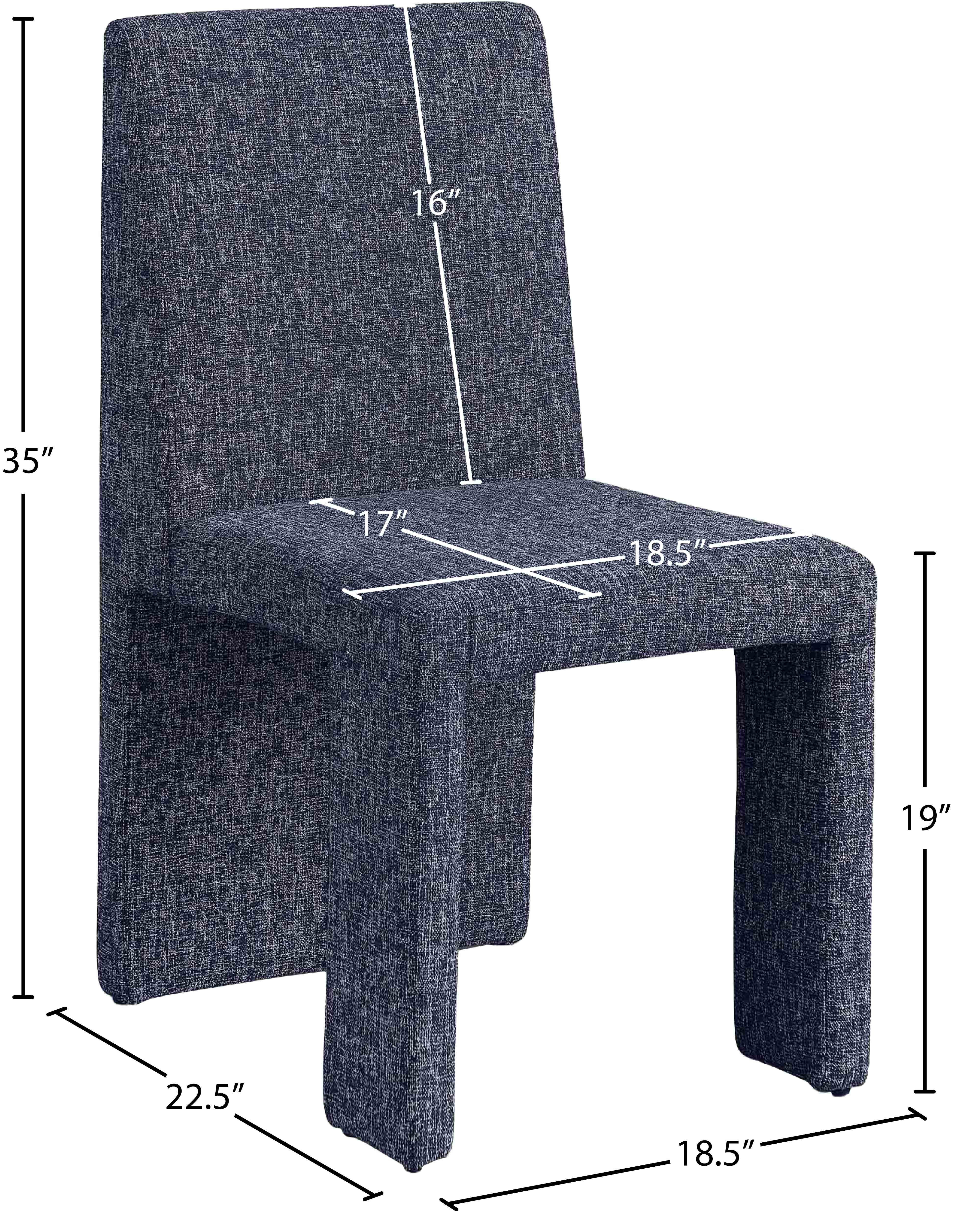 Benson Linen Textured Fabric Dining Chair - Modern Farmhouse Style Upholstered Seat for Kitchen, Dining Room & Home Decor | Comfortable & Durable