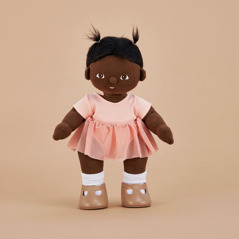 Dinkum Doll Ballet Outfit Set - Toddler Girls Dance Costume with Tutu Skirt & Leotard - Perfect for Ballet Class, Recitals & Dress Up Play