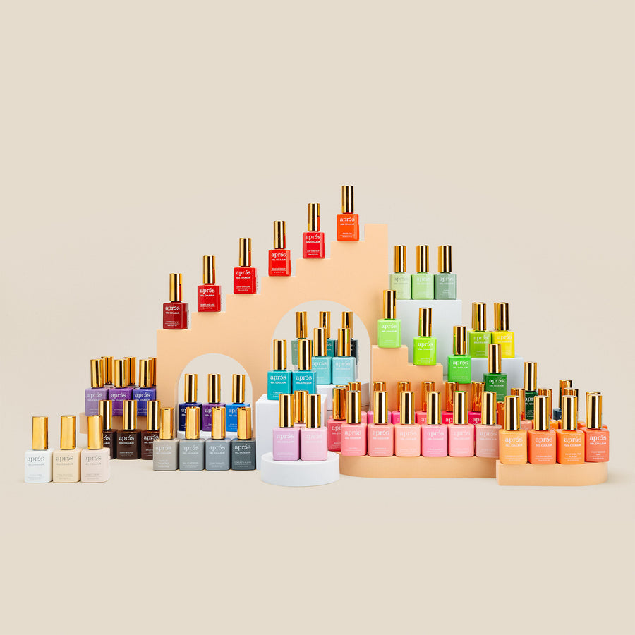 Apres 100 Gel Nail Polish Colors Set - Professional Salon & DIY Manicure Kit for Long-Lasting Nail Art Designs (Home, Party, Wedding, Salon Use)
