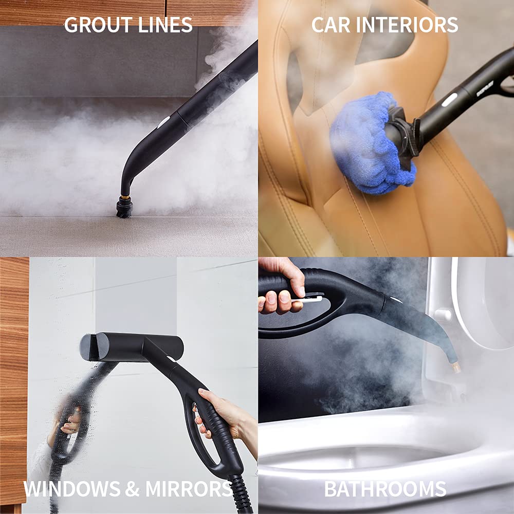 Dupray HOME Steam Cleaner – Powerful European-Made Chemical-Free Steamer for Deep Cleaning Floors, Tiles, Cars, Upholstery & Grout | Perfect for Home, Kitchen, Bathroom & Auto Detailing