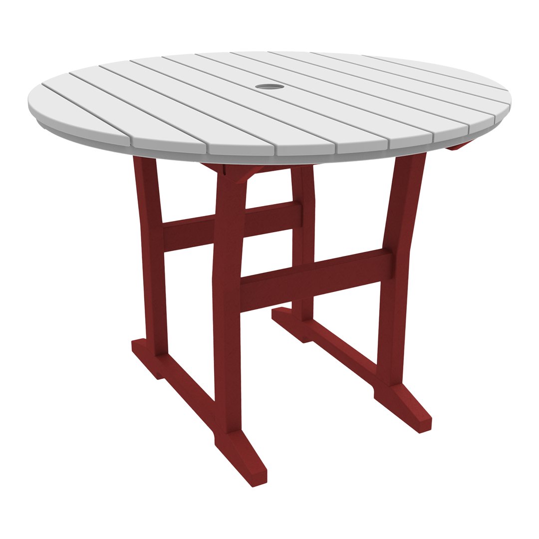 Coastline Cafe Round Dining Table - 36 Inch Modern Kitchen Table for Small Spaces, Breakfast Nook & Apartment - Perfect for Coffee Shops, Restaurants & Home Decor