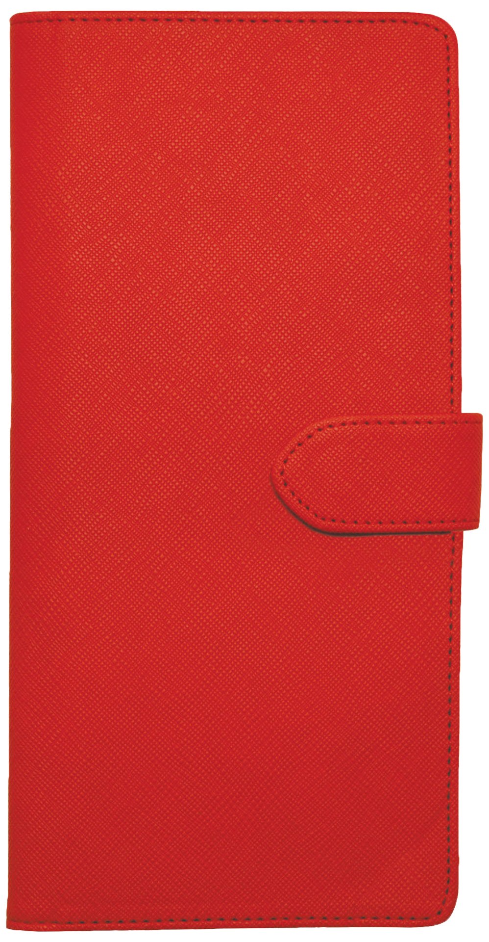 Legami Passport Wallet for Travel - RFID Blocking Leather Wallet with Zipper Pocket, Red (TO0025) | Perfect for International Trips & Secure ID Storage