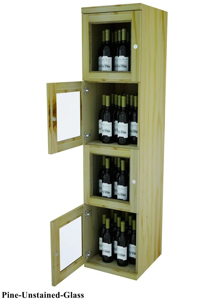Vinostor 4 Locking Wine Storage Locker - 57 5/8