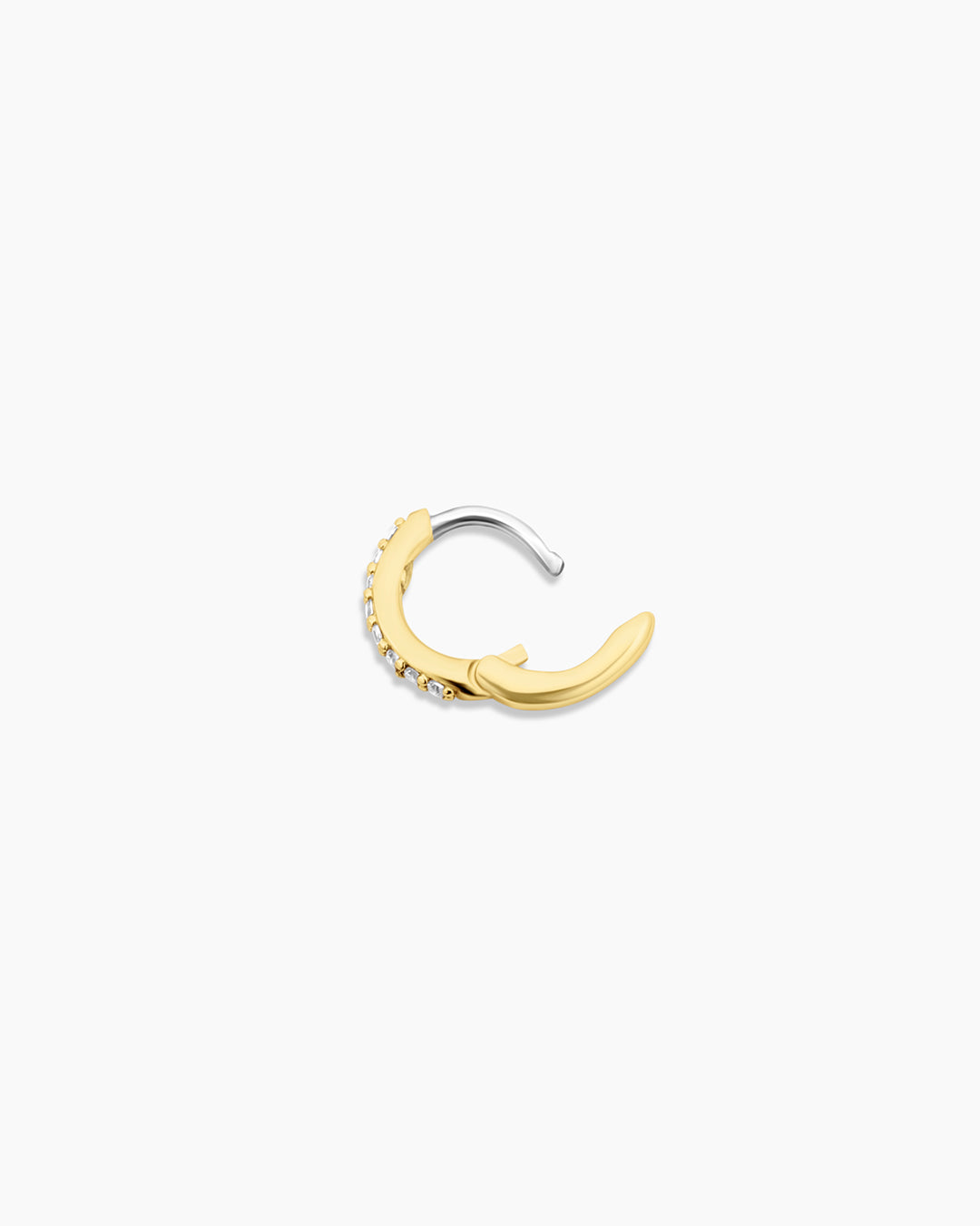 Wilder Shimmer Single Huggie Hoop Earrings - Minimalist Gold Huggie Hoops for Women - Perfect for Everyday Wear, Work & Date Night