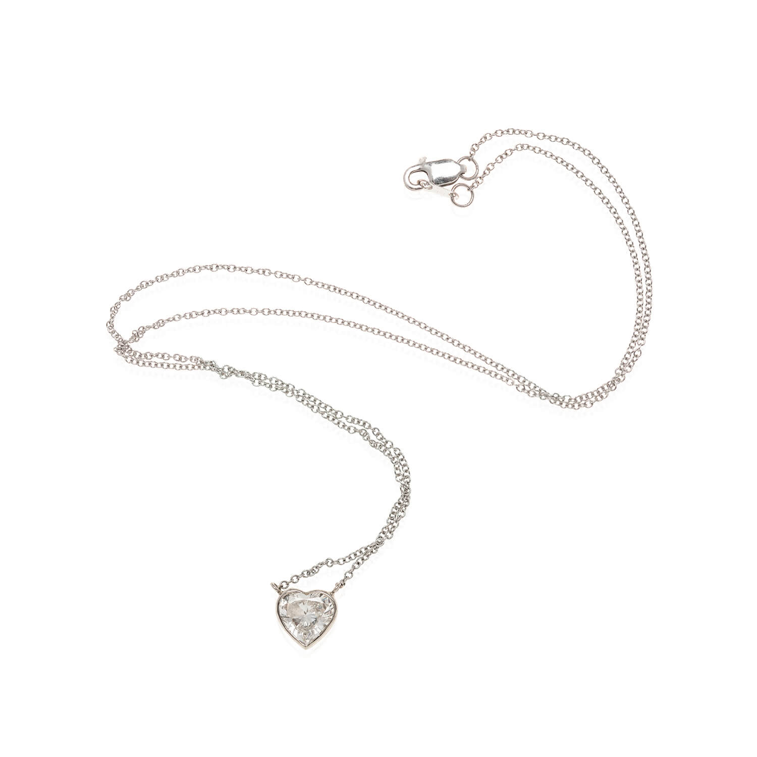 14K Gold Heart Shaped Diamond Pendant Necklace - 1.05ctw Genuine Diamond Jewelry for Women, Valentine's Day Gift, Anniversary Present, Bridal Party Accessory