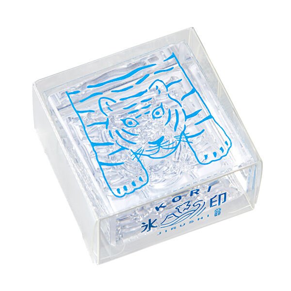 Kori Jirushi Large Ice Cube Stamp - Fun and Creative Ice Cube Maker for Cocktails, Drinks, and Parties - Hitotoki / King Jim Brand
