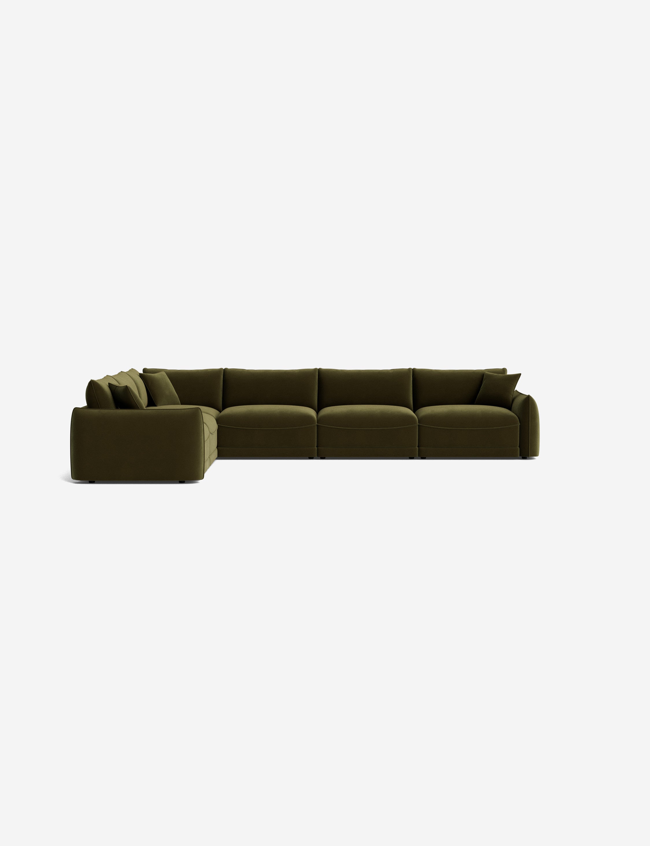 Balmer Modular Corner Sectional Sofa - Modern L-Shaped Couch with Reversible Chaise, Soft Fabric Upholstery for Living Room, Family Room & Home Theater Comfortable Seating