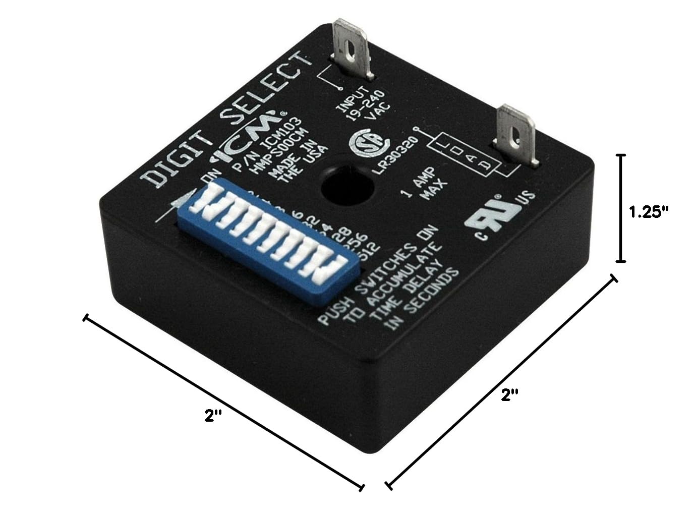 ICM Controls ICM103 Universal Timer - Heavy Duty 24-Hour Plug-in Mechanical Timer for Appliances, Lights & Pumps | Perfect for Home, Office & Outdoor Use