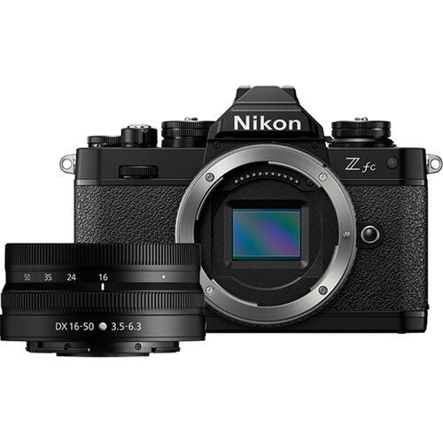 Nikon Z fc Mirrorless Camera with 16-50mm Lens Kit in Solid Black - Perfect for Travel, Vlogging & Street Photography
