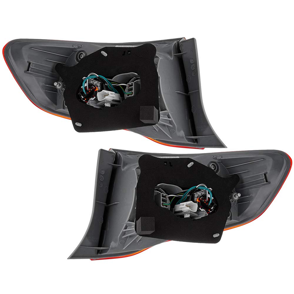 EPIC LIGHTING OE Style Replacement Rear Brake Tail Lights Assembly for 2009-2010 Toyota Corolla - Left & Right Pair (TO2800175 TO2801175 8156002460 8155002460) - Perfect for Night Driving and Enhanced Vehicle Safety