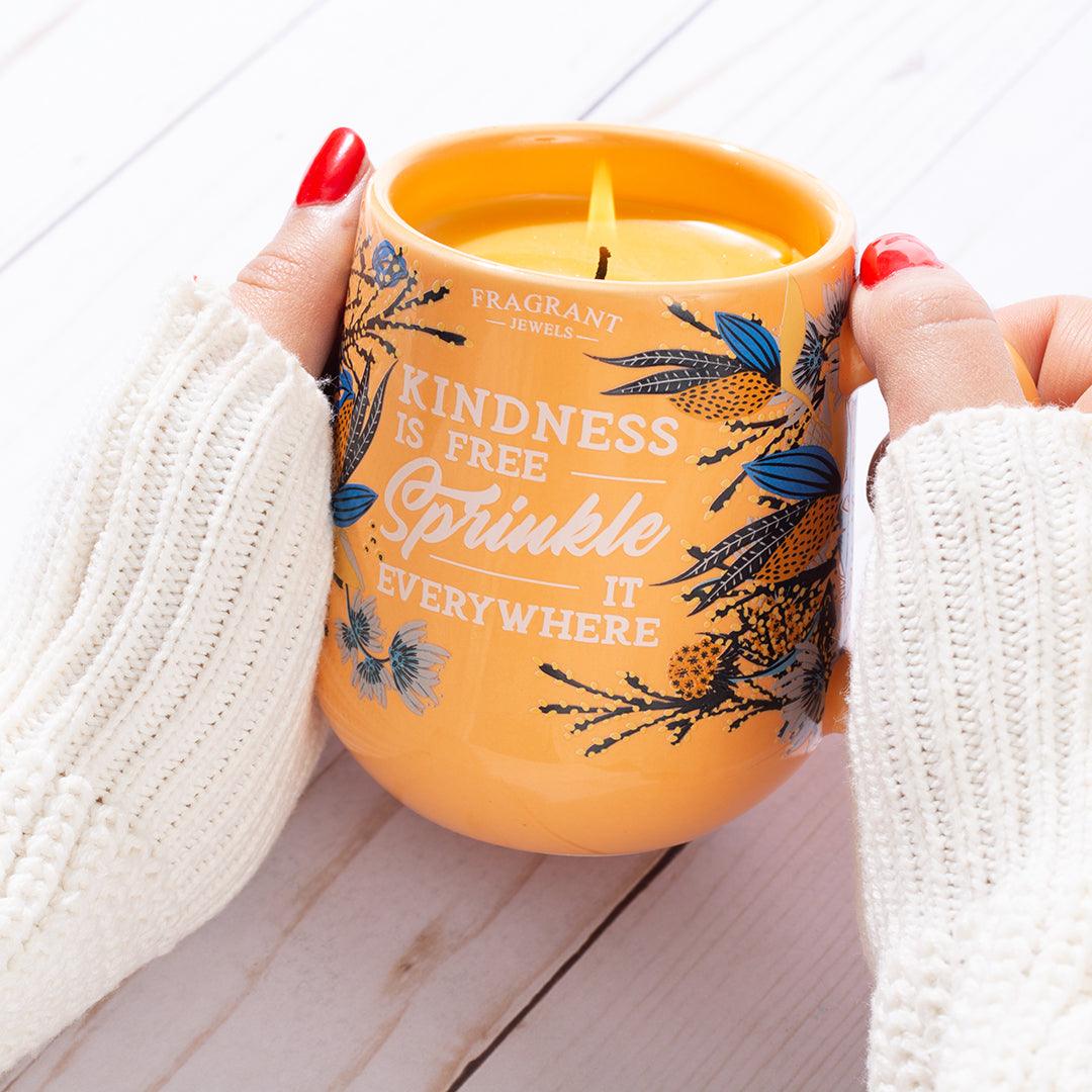 Pumpkin Spice Latte Scented Jewel Candle - Handmade Soy Wax Candle with Hidden Ring - Perfect for Fall Decor, Coffee Shop Ambiance & Cozy Home Gifts