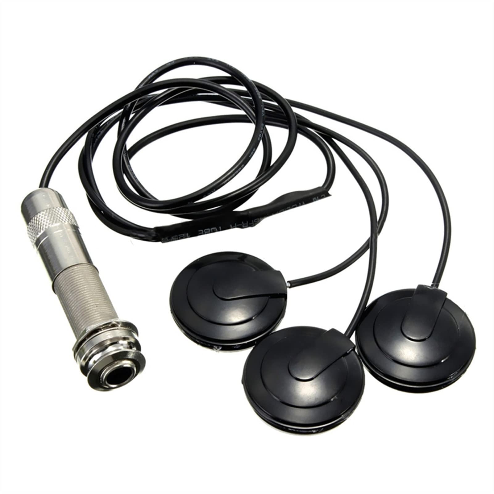 Universal Piezo Pickup for Acoustic Guitar, Ukulele & Mandolin - 3 Transducer System with 6.35mm Jack | Perfect for Live Performances, Recording & Stage Use