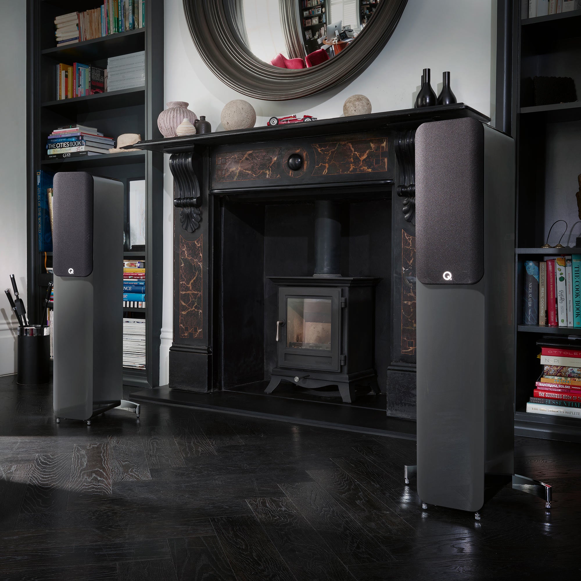 Q Acoustics Concept 50 High-End Floorstanding Speakers - Premium Home Audio System for Living Room, Home Theater & Music Listening