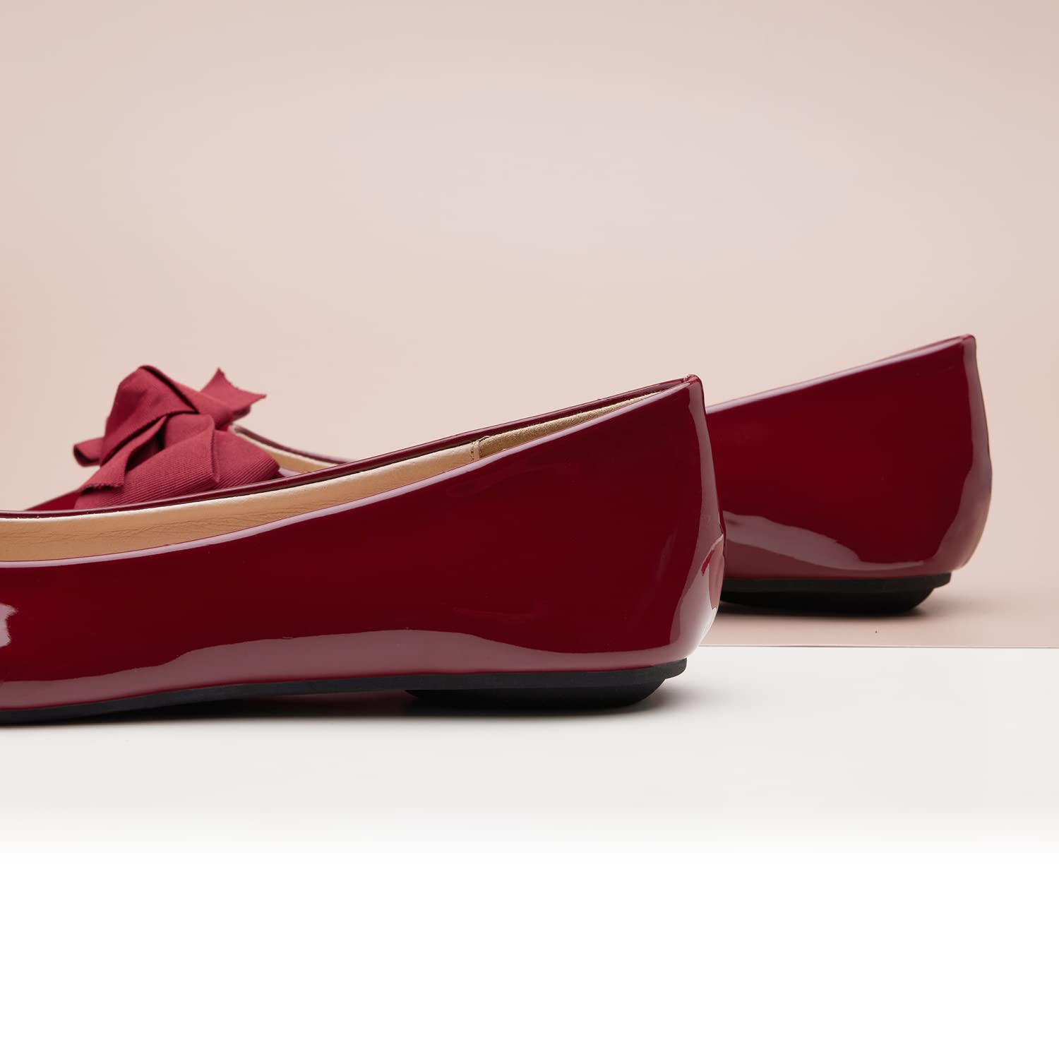 C.Paravano Women's Pointy Bow Flats - Comfortable & Stylish Slip-On Shoes for Casual Wear, Office & Work | Perfect for Business Attire, Daily Commute & Special Occasions