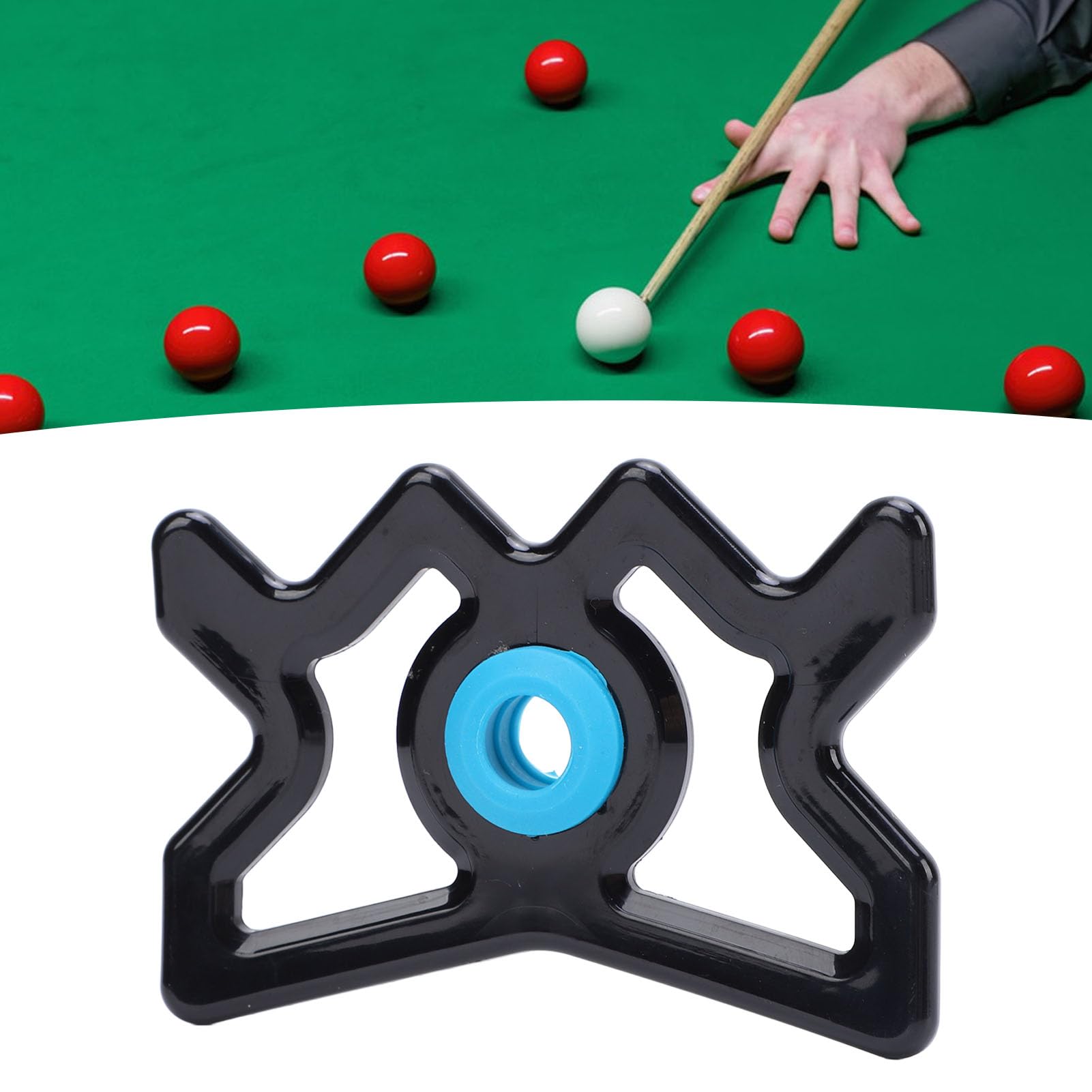 Fockety Pool Billiard Cue Bridge Head - Sturdy Plastic Adjustable Height Non-Slip Bridge Head for Pool Cues - Easy Install & Remove - Perfect for Bars, Game Rooms, and Home Pool Tables