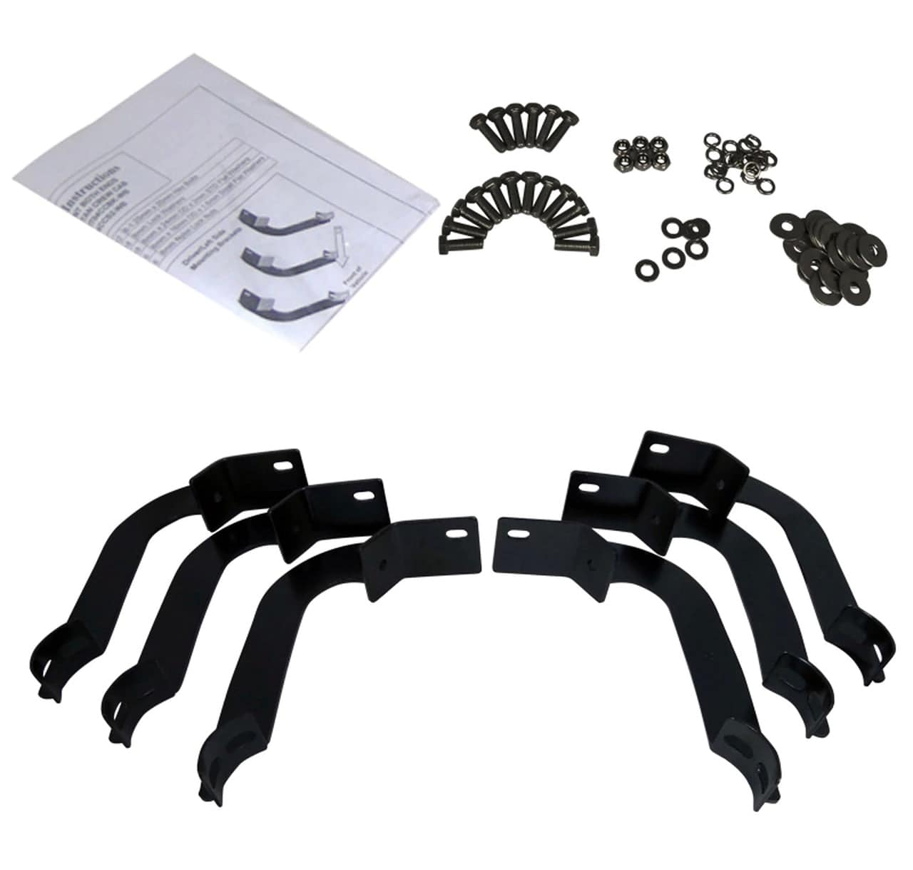 2004-2021 Nissan Titan Crew Cab Black Stainless Steel Side Step Nerf Bars - Durable Truck Running Boards for Easy Entry & Exit - Perfect for Off-Roading, Daily Commute and Truck Accessories Upgrade