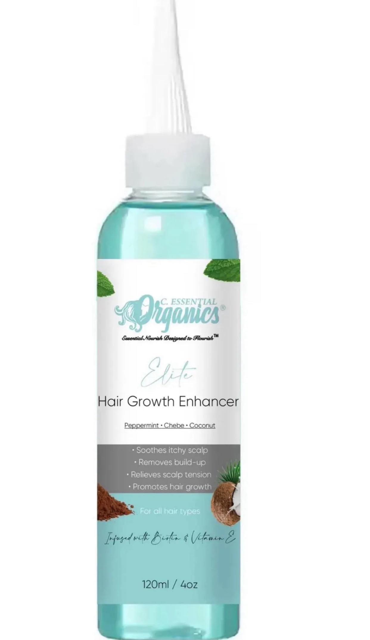 Elite Hair Growth Enhancer for Men & Women - Natural Hair Regrowth Treatment for Thicker, Fuller Hair - Perfect for Daily Use & Scalp Care