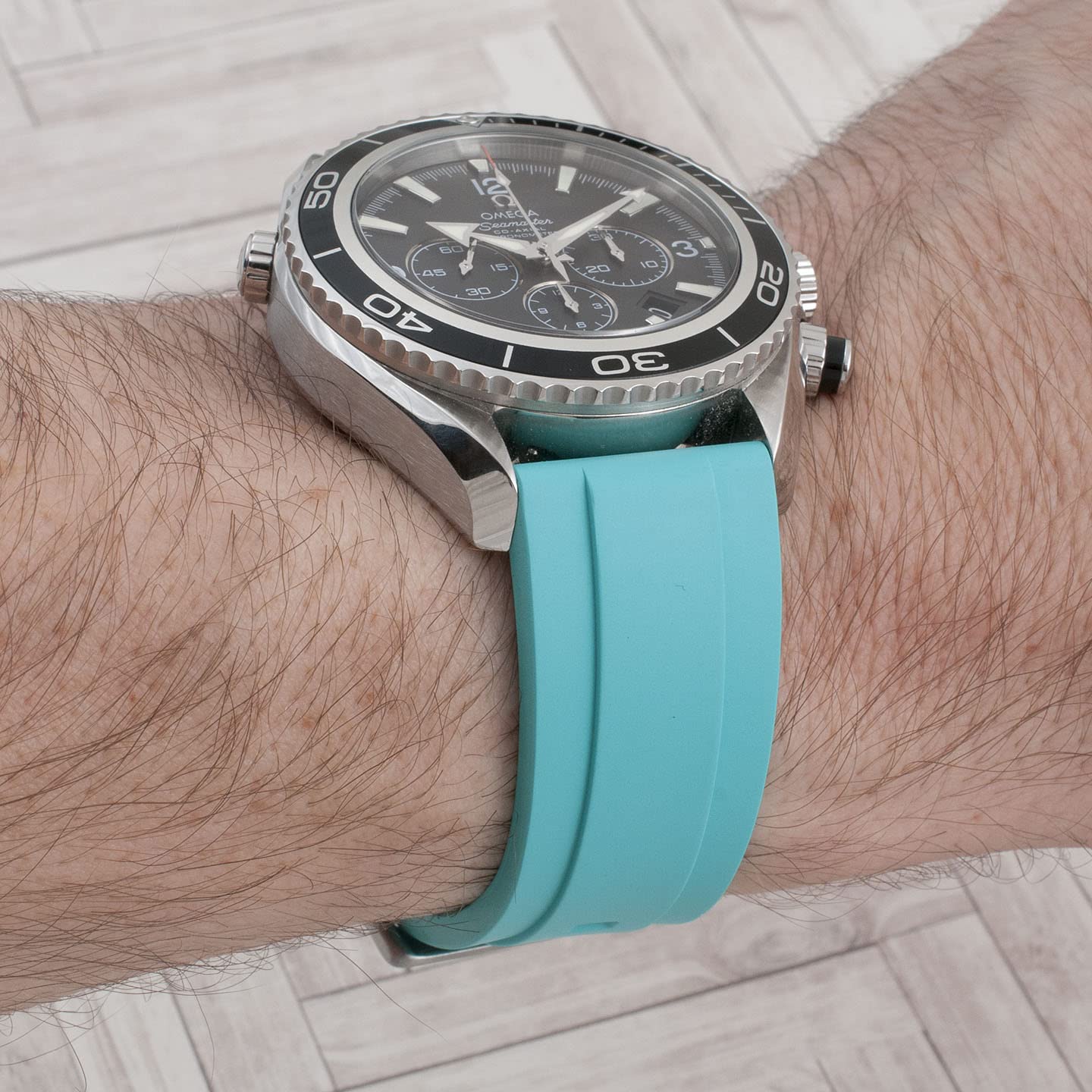Quick Release FKM Rubber Watch Strap Band - 20mm 22mm 24mm - Durable & Comfortable for Sports, Swimming & Everyday Wear