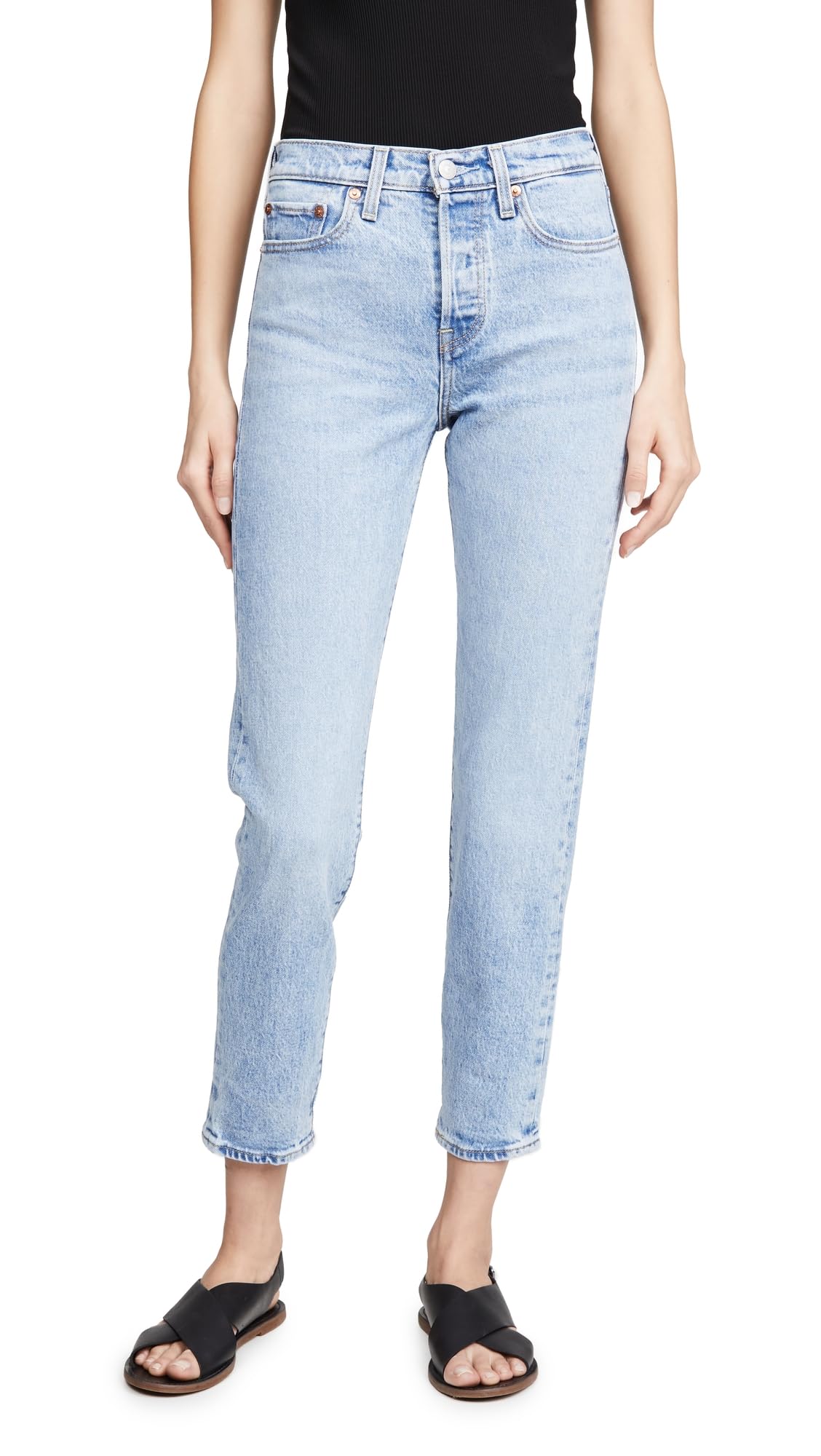 Levi's Women's Premium Wedgie Icon Fit High Waist Jeans - Vintage Denim Pants for Casual Wear & Everyday Outfits