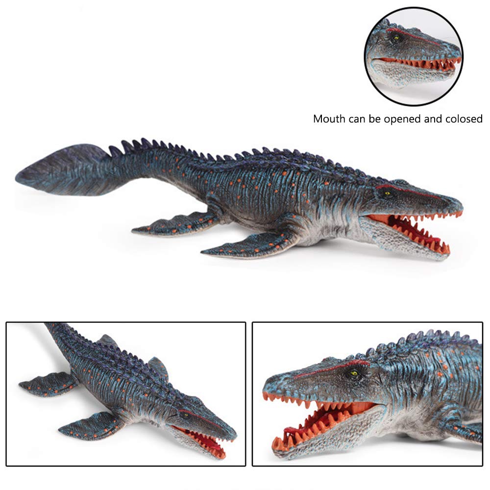 **RCOMG Mosasaurus Dinosaur Toy Figure - Realistic Ancient Sea Monster Replica, Educational Dino Model for Kids, Cake Topper & Collectible Gift for Birthday, Christmas, and Parties | Great for Playtime, Learning, and Decor**