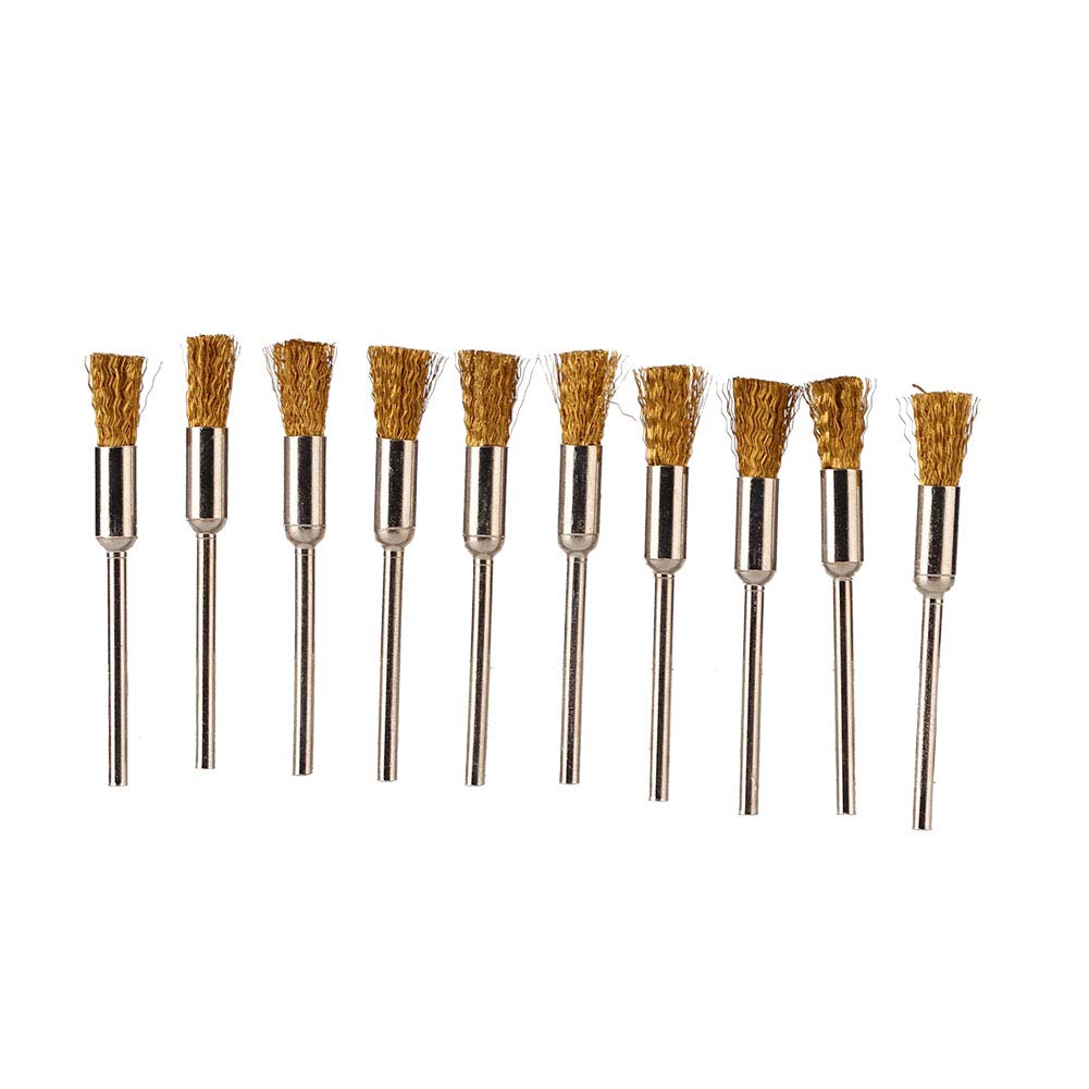 10-Piece Wire Cleaning Brush Set - Rust Removal & Polishing Tool for Metal, Jewelry, and DIY Projects | Perfect for Shining, Cleaning, and Restoring Surfaces