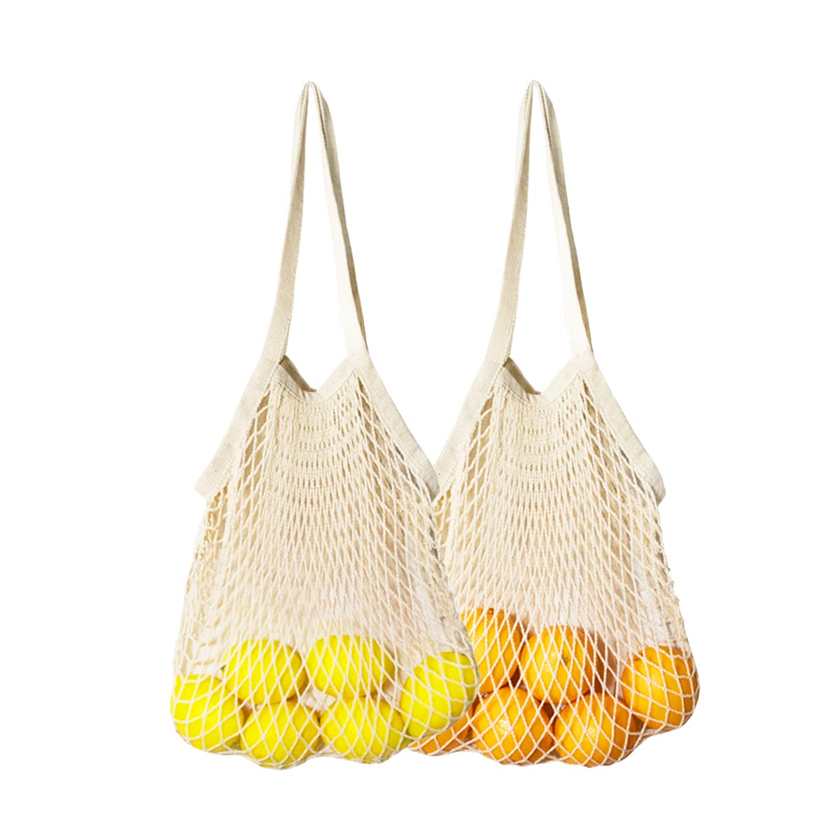 Togetrue Mesh Tote Bag - Reusable Eco-Friendly Grocery Shopping Bags for Farmers Market, Vegetables & Fruits | Lightweight & Durable for Groceries, Beach, Picnics & Daily Use