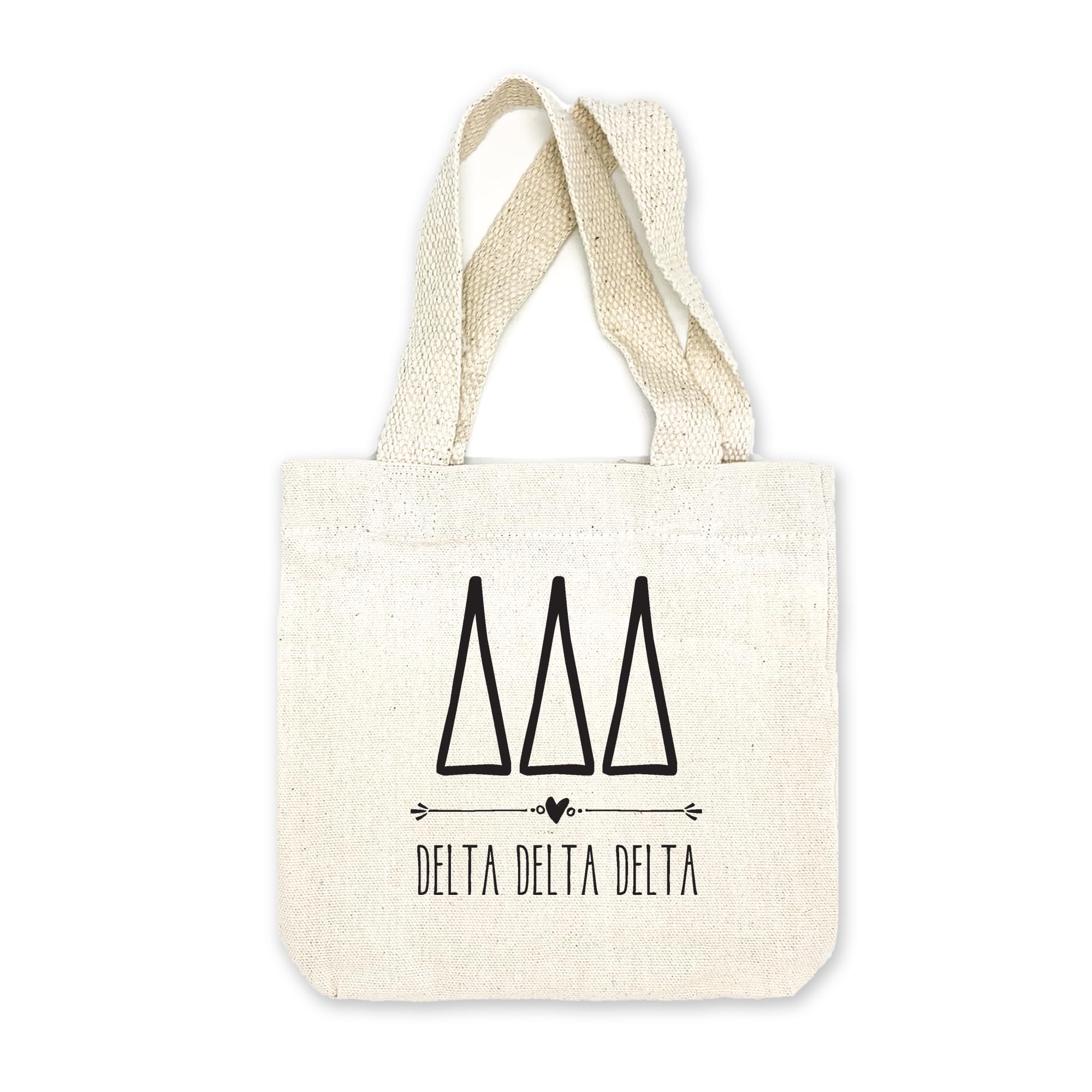 Stylish Mini Tote Bag with Greek Letters & Sorority Name - Perfect Sorority Gift & Goodie Bag for College Events, Sisterhood Activities & Greek Life Accessories
