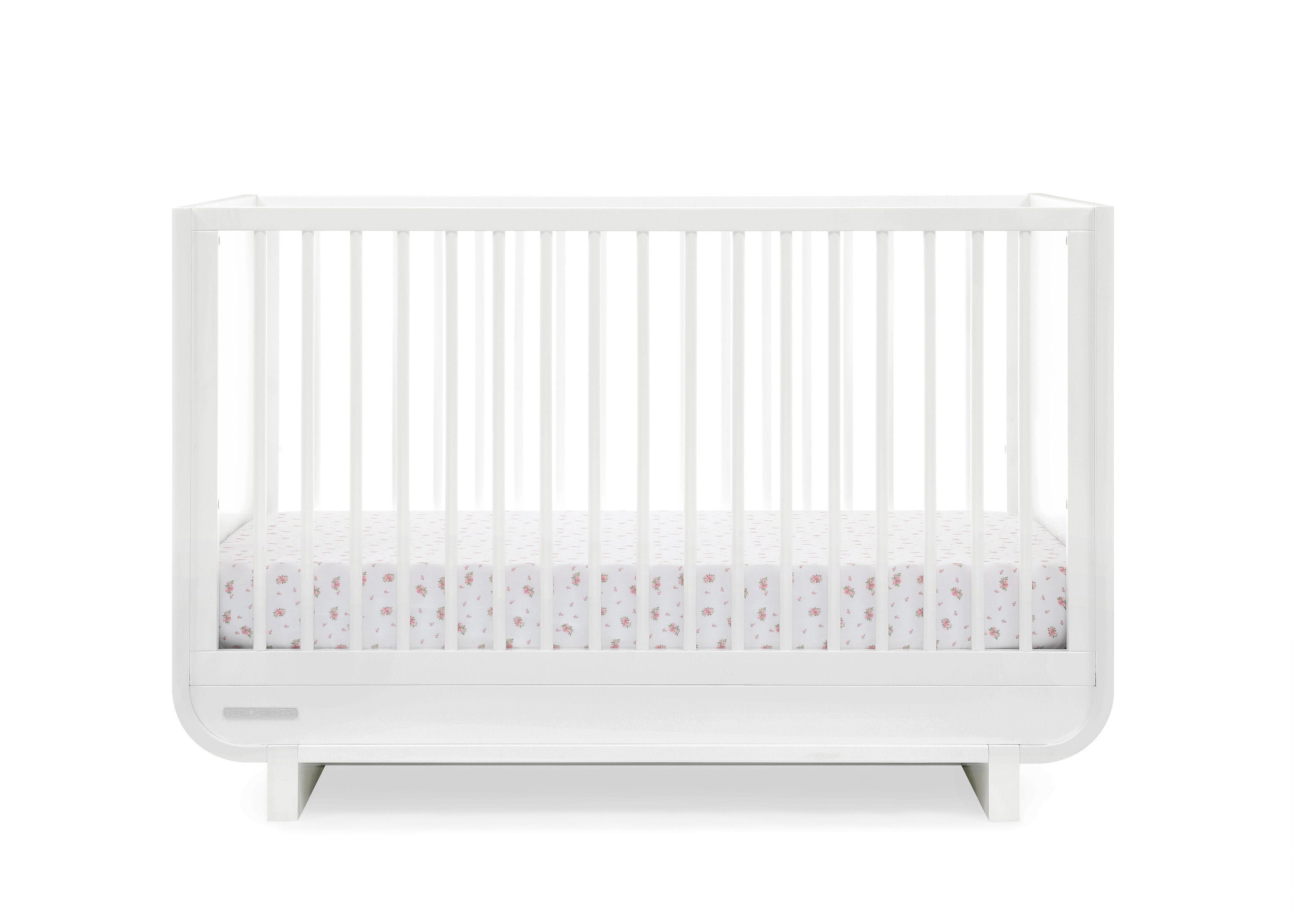 Rhodes 4-in-1 Convertible Baby Crib - Toddler Bed, Daybed & Full-Size Bed - Safe & Stylish Nursery Furniture for Newborn to Adult - Perfect for Baby Rooms, Daycare Centers & Guest Bedrooms
