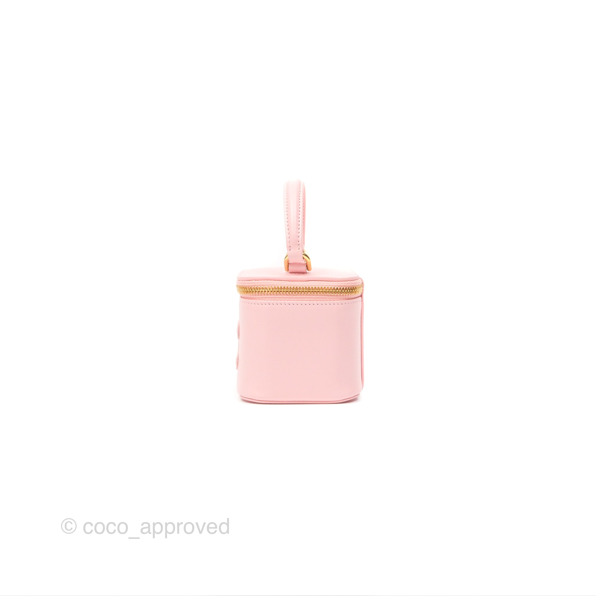 Celine Mini Vanity Case in Triomphe Smooth Calfskin Leather - Light Pink Crossbody Bag for Women | Perfect for Date Night, Travel & Everyday Use