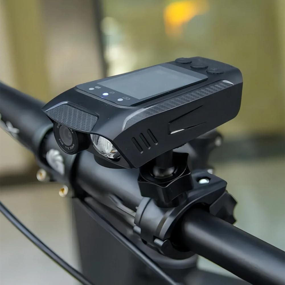Ecaqlin 3-in-1 Multifunctional 4K Sports DV Dash Cam - Bicycle Helmet Camera, Motorcycle Riding Camera with LED Light & Speaker - Perfect for Cycling, Motorcycling & Action Sports Recording