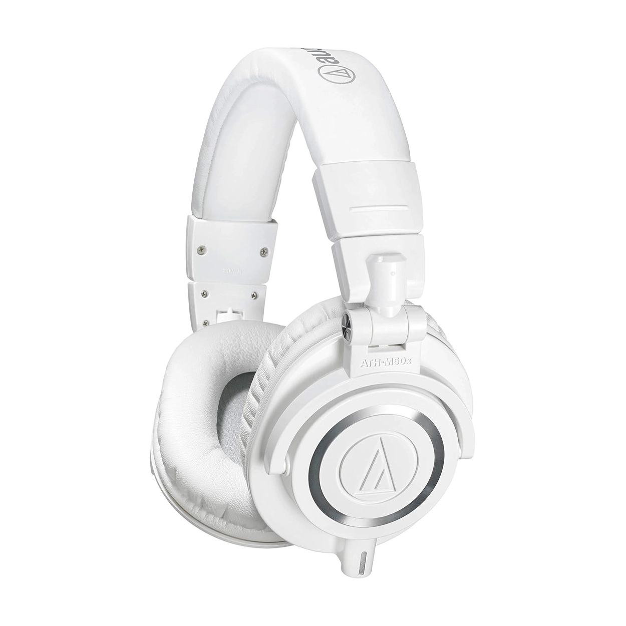 Audio Technica ATH-M50x Professional Studio Monitor Headphones - White - Perfect for Recording, Mixing & DJing