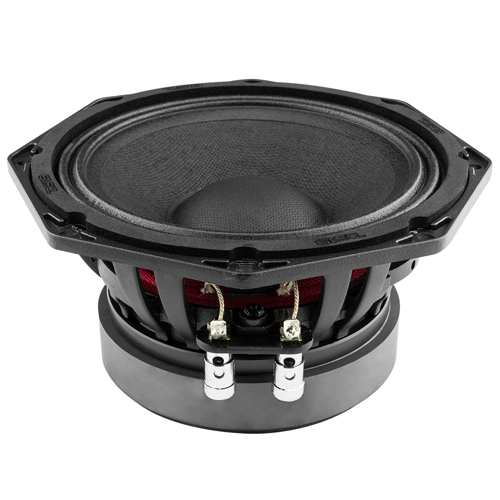 Octagonal 6.5 Inch Mid Range Loudspeaker 300 Watts RMS 8 Ohm - Perfect for Home Theater Systems, Car Audio, and Live Music Performances