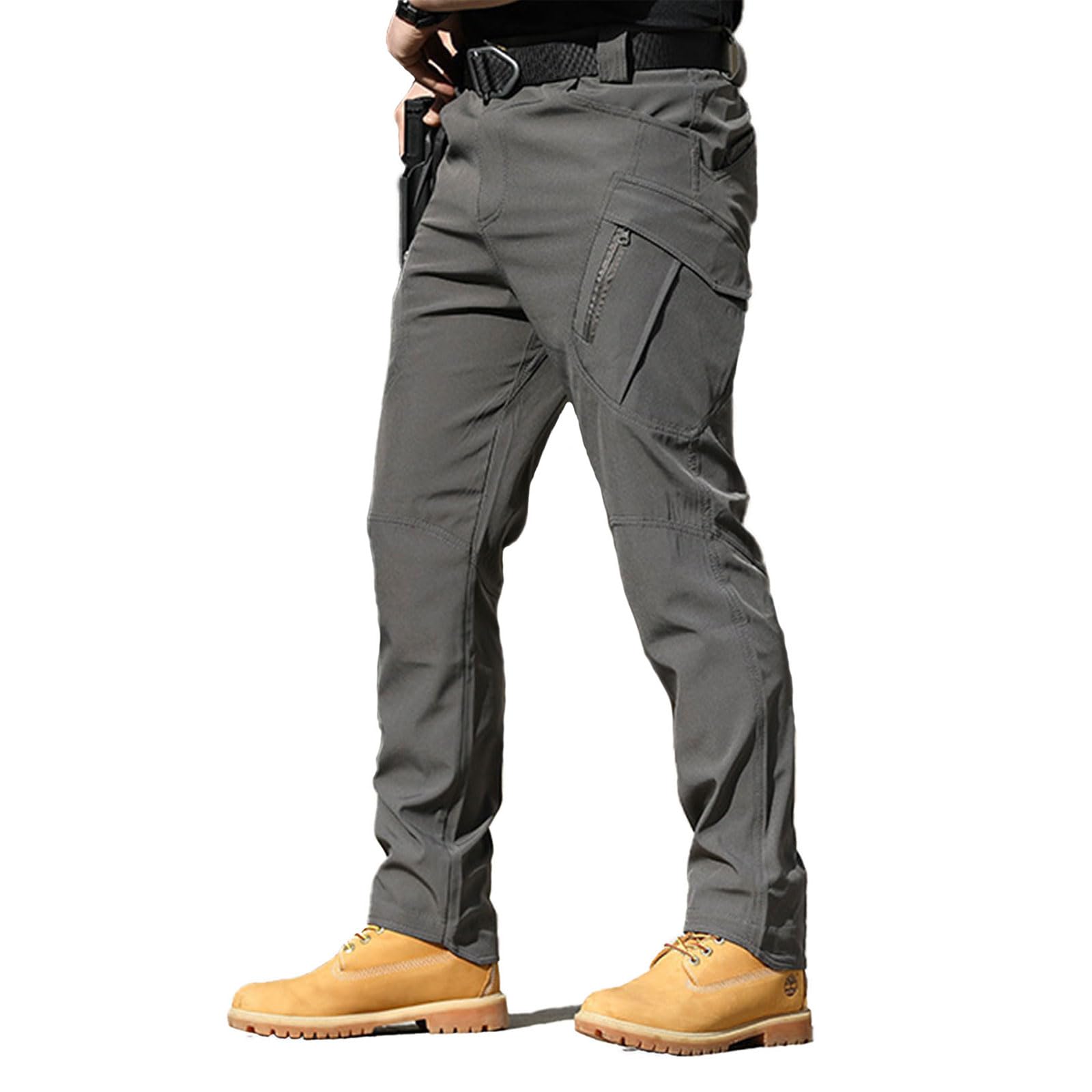 Flexcamo Tactical Waterproof Pants for Men - Durable Outdoor Work Cargo Pants with Multiple Pockets | Perfect for Hiking, Hunting & Military Use