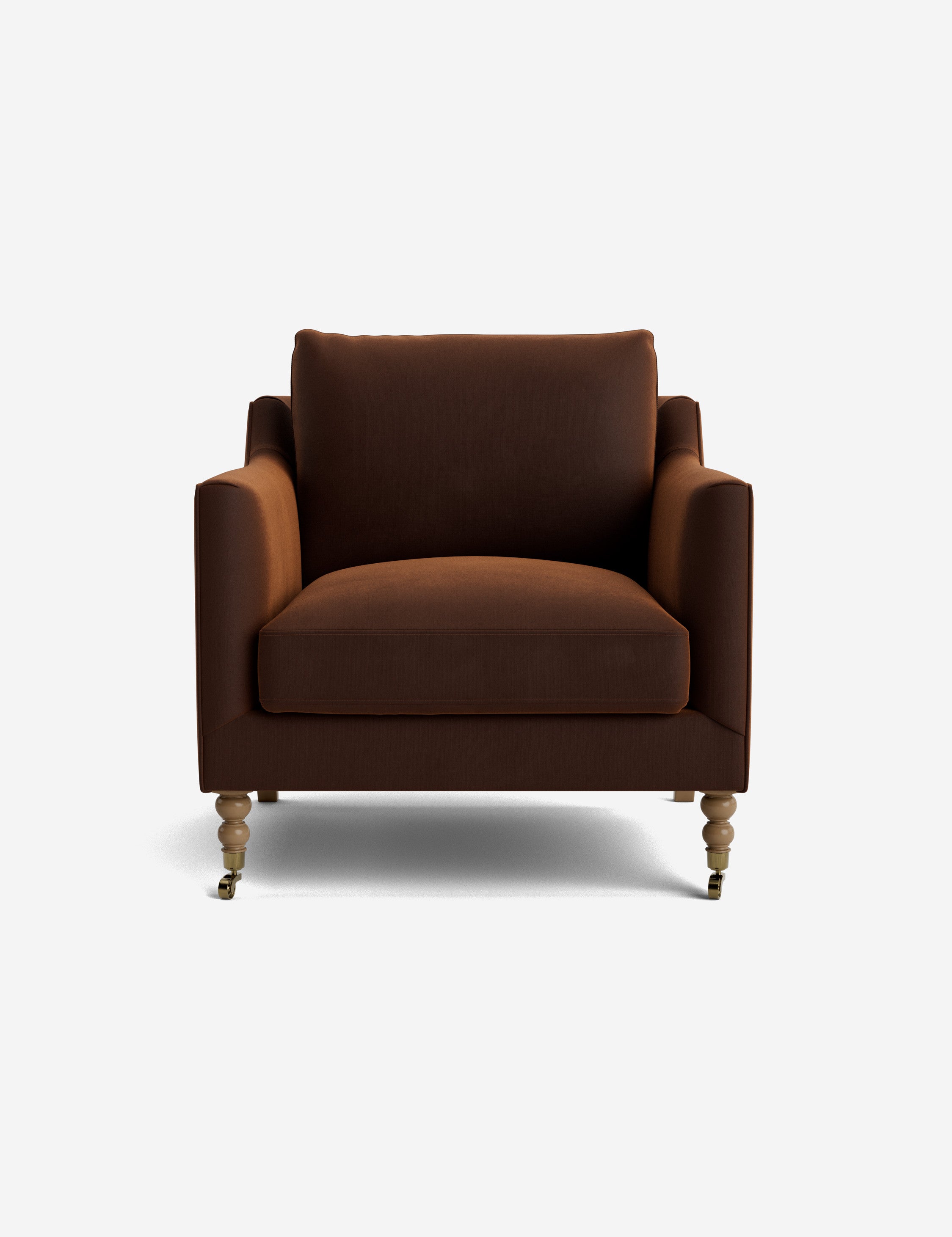 Fabienne Accent Chair - Modern Upholstered Lounge Chair for Living Room, Bedroom & Office - Comfortable Reading Chair with Sturdy Wooden Legs